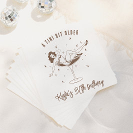 Guardanapo De Papel Uma Festa de Aniversário Um Pouquinho Mais Velha