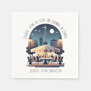 Guardanapo De Papel Uma Noite Em Paris