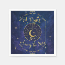 Guardanapo De Papel Uma Noite Entre as Estrelas Céu Celestial Casament