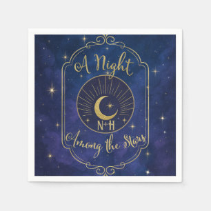 Guardanapo De Papel Uma Noite Entre as Estrelas Céu Celestial Casament