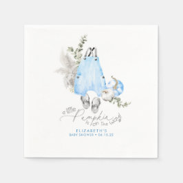 Guardanapo De Papel Uma Pequena Abóbora Está A Caminho - Chá de fralda