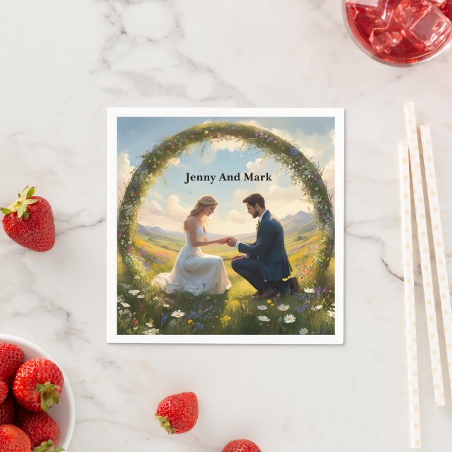 Guardanapo De Papel Uma Promessa para Sempre: O Noivado (Insitu)