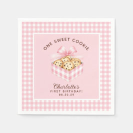 Guardanapo De Papel Uma Smart Cookie Girls Primeiro Aniversário