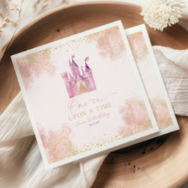 Guardanapo De Papel Uma Vez Em Uma Festa De primeiro aniversario Da Pr