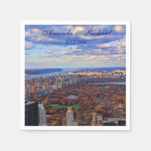 Guardanapo De Papel Uma visão de cima: Outono no Central Park 01