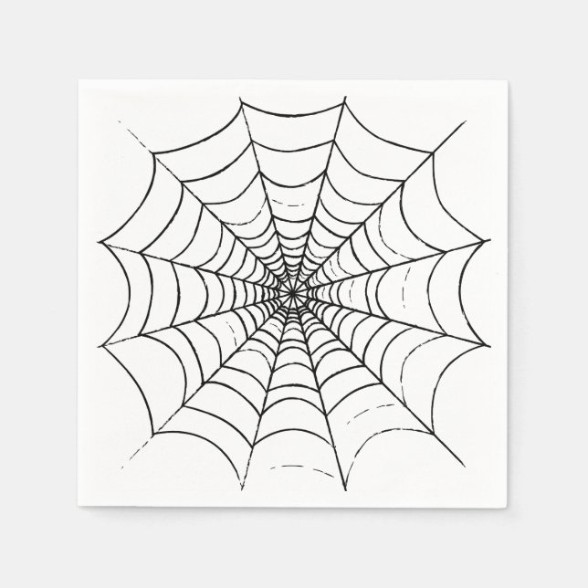 Guardanapo De Papel Uma Web de aranha simples (Frente)