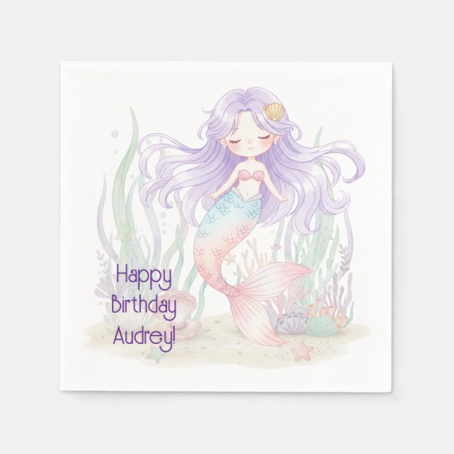 Guardanapo De Papel Under the Sea Cocktail Napkin (Frente)