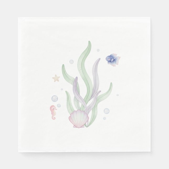 Guardanapo De Papel Under the Sea Napkin (Frente)
