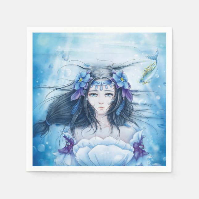 Guardanapo De Papel Underwater Princess Napkins (Frente)