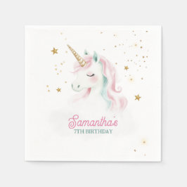 Guardanapo De Papel Unicorn Aniversário, Pastel Unicorn, Arco-Íris