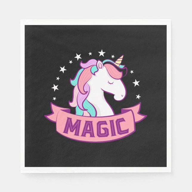 GUARDANAPO DE PAPEL UNICORN MAGIC (Frente)