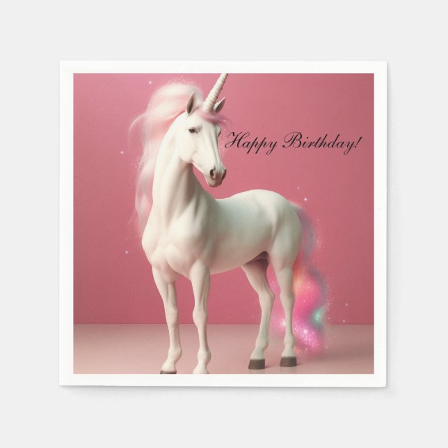 Guardanapo De Papel Unicorn napkins (Frente)