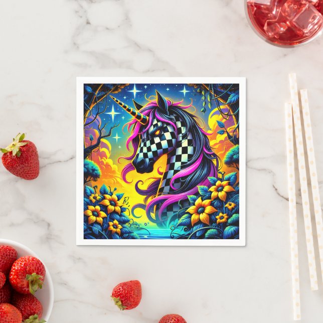 Guardanapo De Papel Unicórnio Verificado (Insitu)