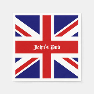 Guardanapo De Papel Union Jack personalizou o bar britânico