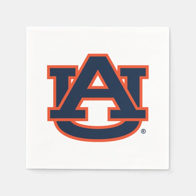 Guardanapo De Papel Universidade Auburn | Logotipo UA Auburn (Frente)