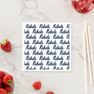 Guardanapo De Papel Universidade do Mississippi Script Rebels