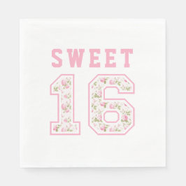 Guardanapo De Papel Universidade Pink Coquette Sweet 16