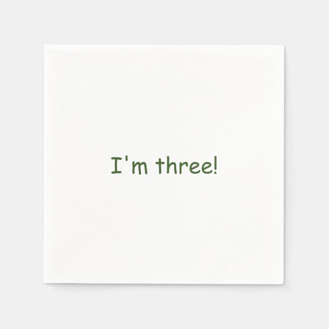 Guardanapo De Papel Upsherin Napkin personalizado (Frente)