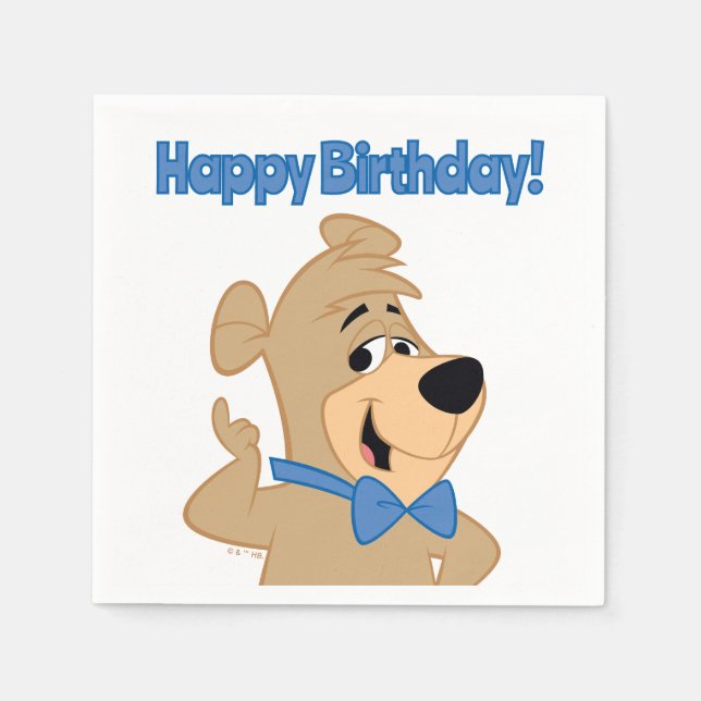 Guardanapo De Papel Urso Boo-Boo Precoce (Frente)