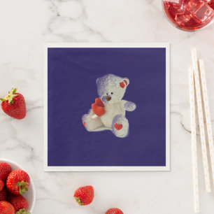 Guardanapo De Papel Urso Branco