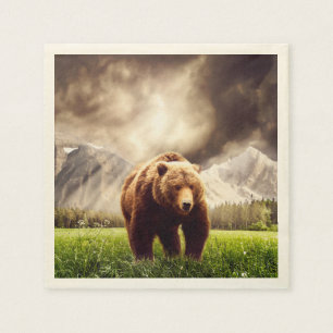 Guardanapo De Papel Urso da montanha