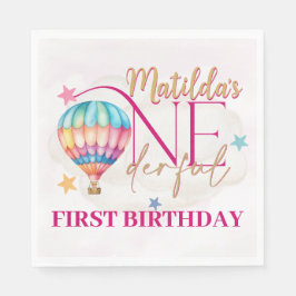 Guardanapo De Papel Urso em um Balão Festa Padrão Napkins