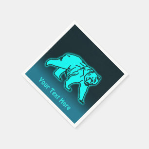 Guardanapo De Papel Urso Kodiak Azul