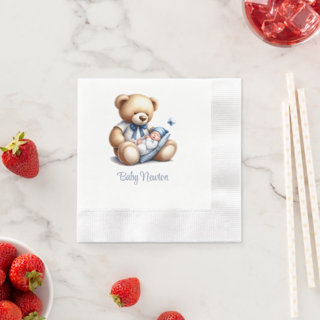 Guardanapo De Papel Urso Menino Sonho Bebê (Insitu)