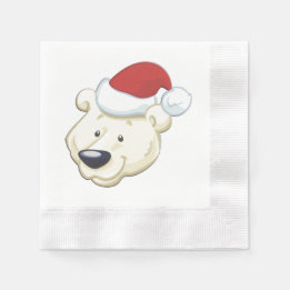 Guardanapo De Papel Urso Polar de Natal