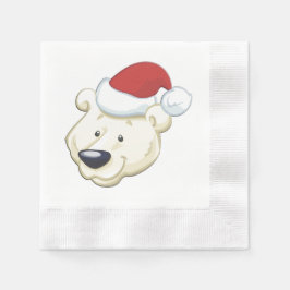 Guardanapo De Papel Urso Polar de Natal