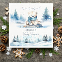Urso-Polar Inverno Urso Carruagem chá de fraldas