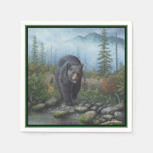 Guardanapo De Papel Urso preto