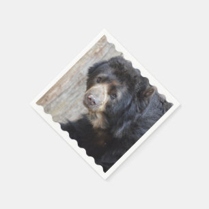 Guardanapo De Papel Urso preto adorável