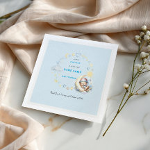 Urso Sonolento nas Estrelas da Lua Nuvem Menino