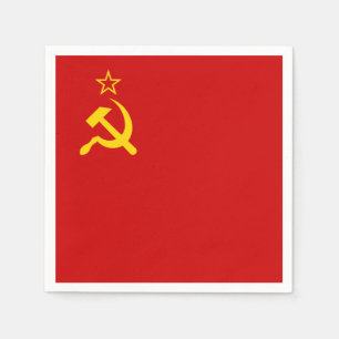 Guardanapo De Papel URSS União Soviética Comunista Foice e Martelo