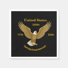 Guardanapo De Papel USA 250 Elegant Black Paper Napkins