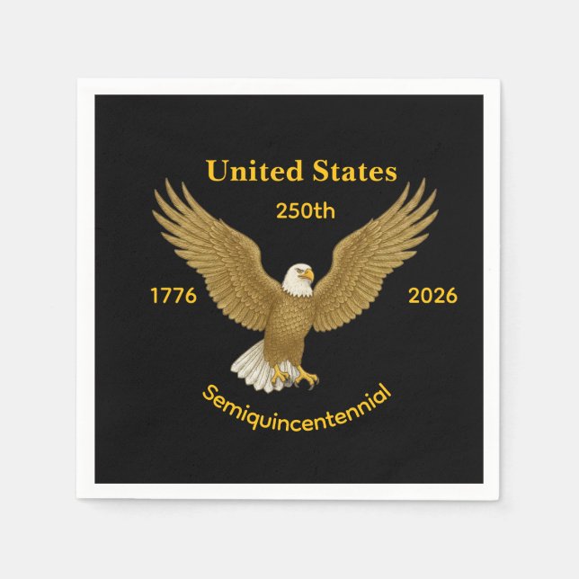 Guardanapo De Papel USA 250 Elegant Black Paper Napkins (Frente)