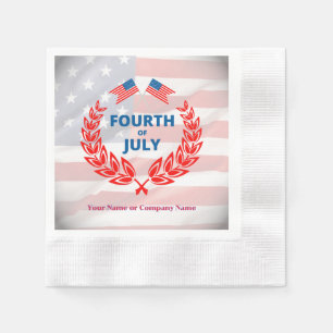 Guardanapo De Papel USA Flag Inspirou 4 de julho