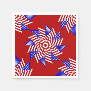 Guardanapo De Papel USA Flag Teabag Folding s13R-PAPER NAPKINS