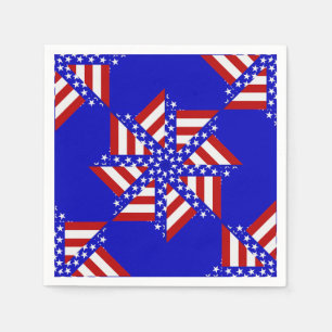 Guardanapo De Papel USA Flag Teabag Folding s14B-PAPER NAPKINS