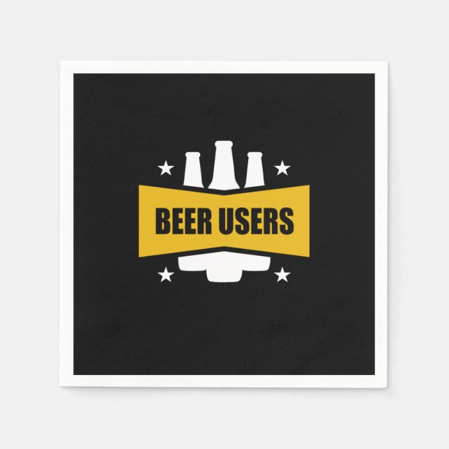 Guardanapo De Papel Usuários de Cervejas Ortoadas (Frente)