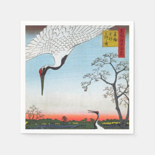 Guardanapo De Papel Utagawa Hiroshige - Minowa, Kanasugi, Mikawashima