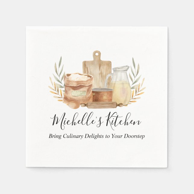 Guardanapo De Papel Utensílios De Cozinha Comida Catástrofe Residencia (Frente)