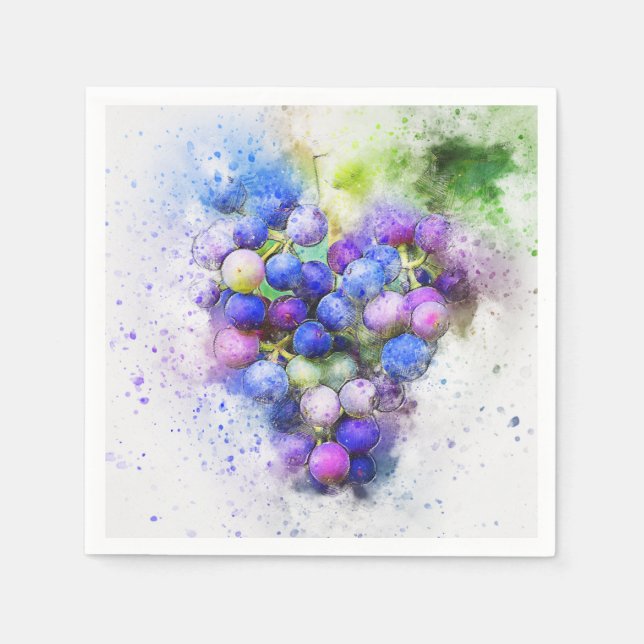 Guardanapo De Papel Uvas (Frente)