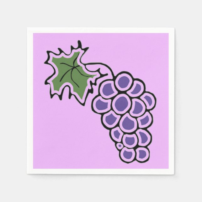 Guardanapo De Papel Uvas (Frente)