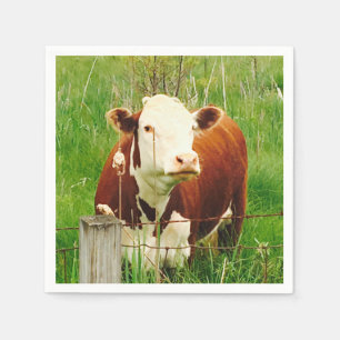 Guardanapo De Papel Vaca curiosa 4Ricky