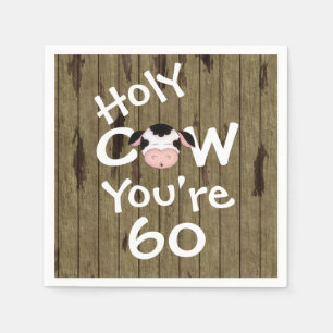 Guardanapo De Papel Vaca santamente engraçada você é o aniversário