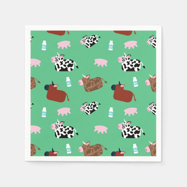 Guardanapo De Papel Vacas Idosas (Frente)