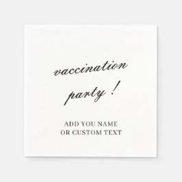 Guardanapo De Papel Vaccination Celebration Minimalist Design