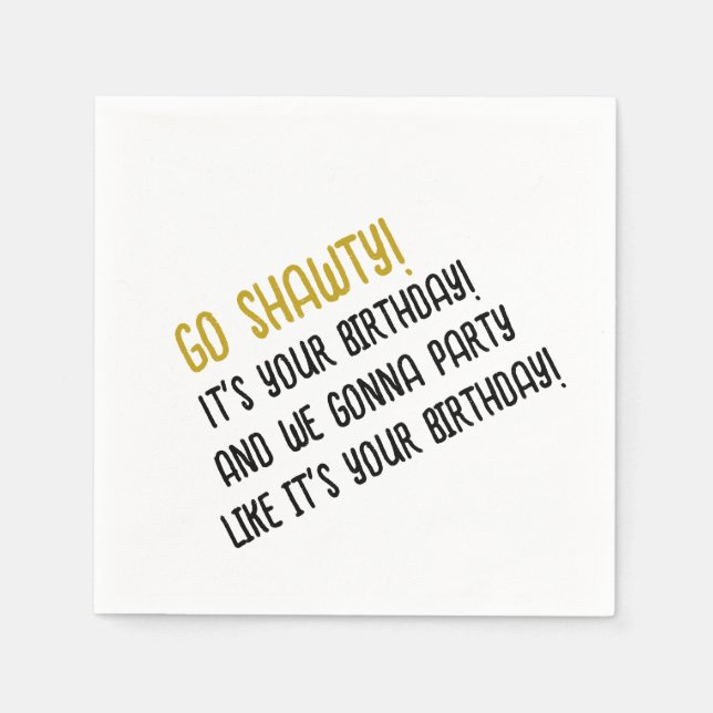 Guardanapo De Papel Vai Shawty Cocktail Napkins (Frente)